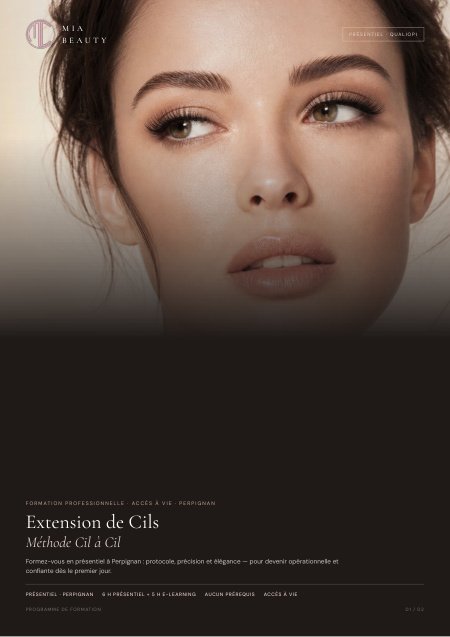 Extension de cils — Cil à cil — programme